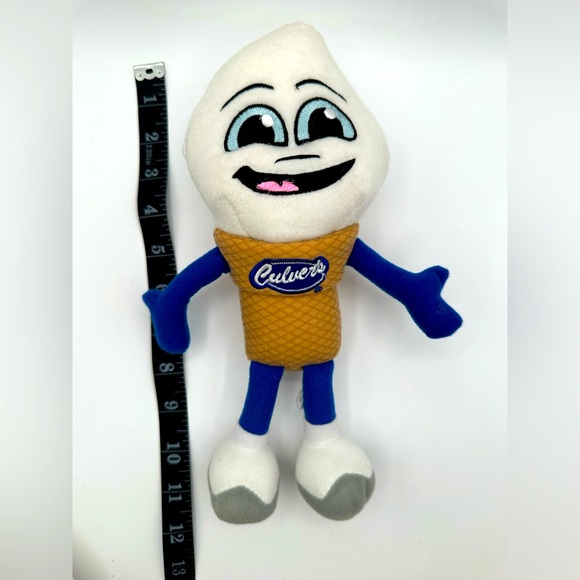 Culvers Promotional Plush Scoopie Stuffed Animal 2015 Custard Cone Ice Cream - Picture 3 of 3